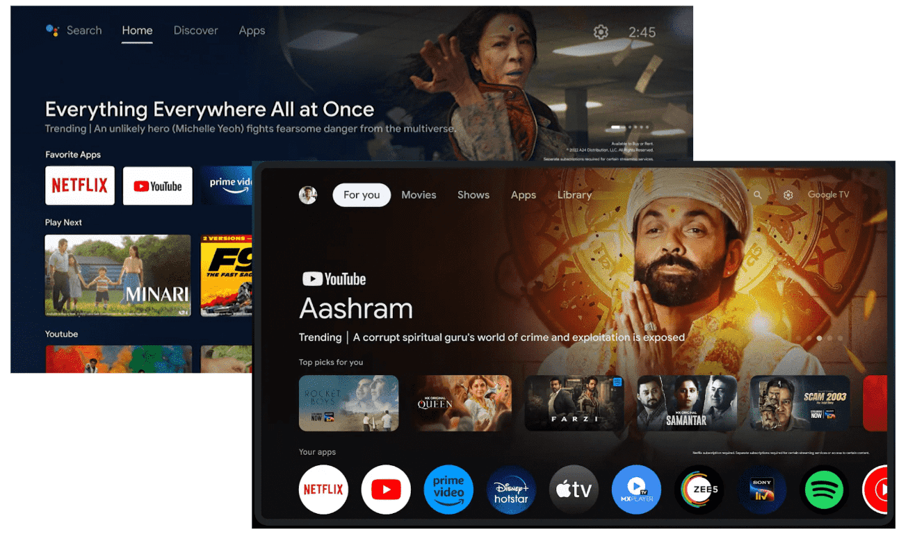 Difference Between Android TV and Google TV
