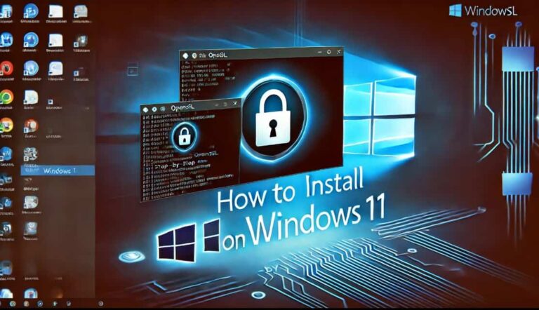 How to Install OpenSSL on Windows 11 or 10 via command or GUI
