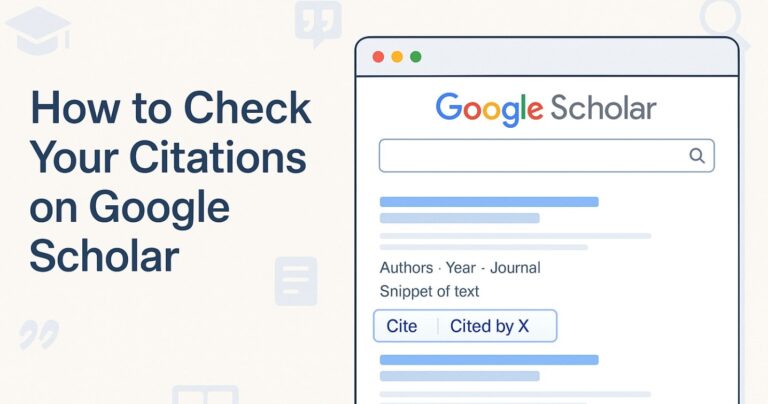 How to check your quotes on Google Scholar