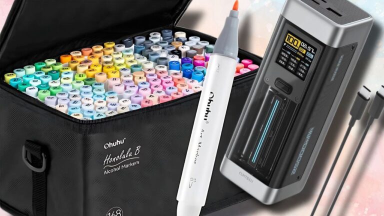 Ohuhu Markers, Wireless Headphones, and 140W Power Banks