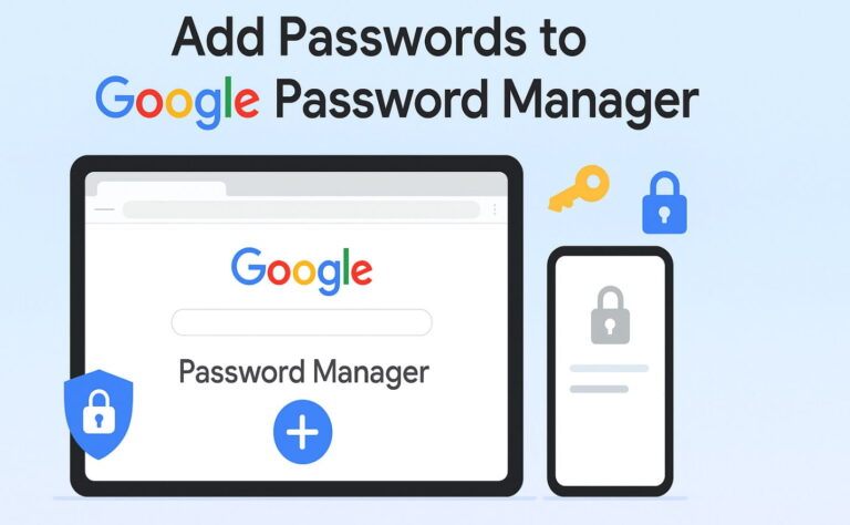 How to Manually Add a Google Password Manager Password