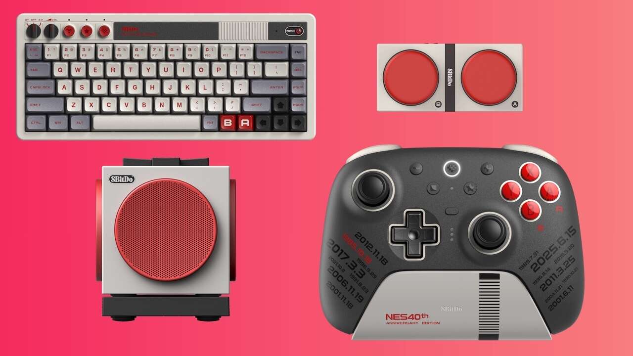 8BitDo reveals the Ultimate 2 NES 40th Anniversary Controller Bundle