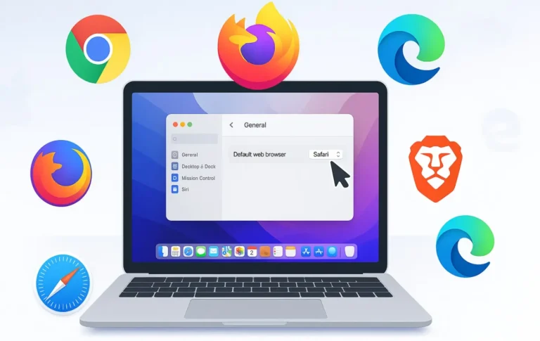 Easily change your default web browser on macOS (all versions) Easily change your default web browser on macOS (all versions)